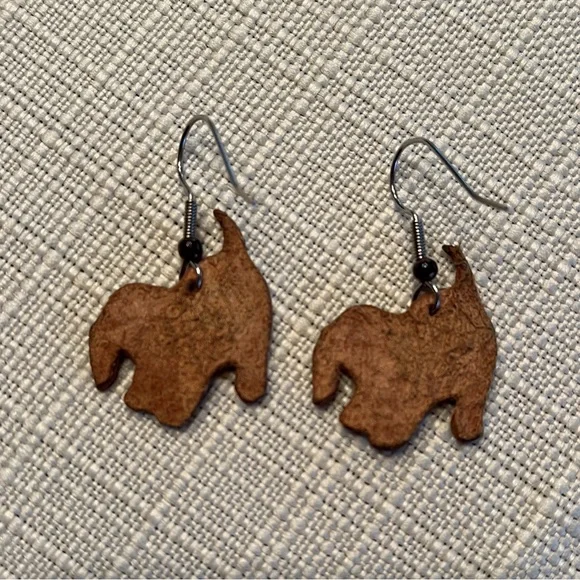 Dog Earrings lightweight leather - Picture 2 of 7